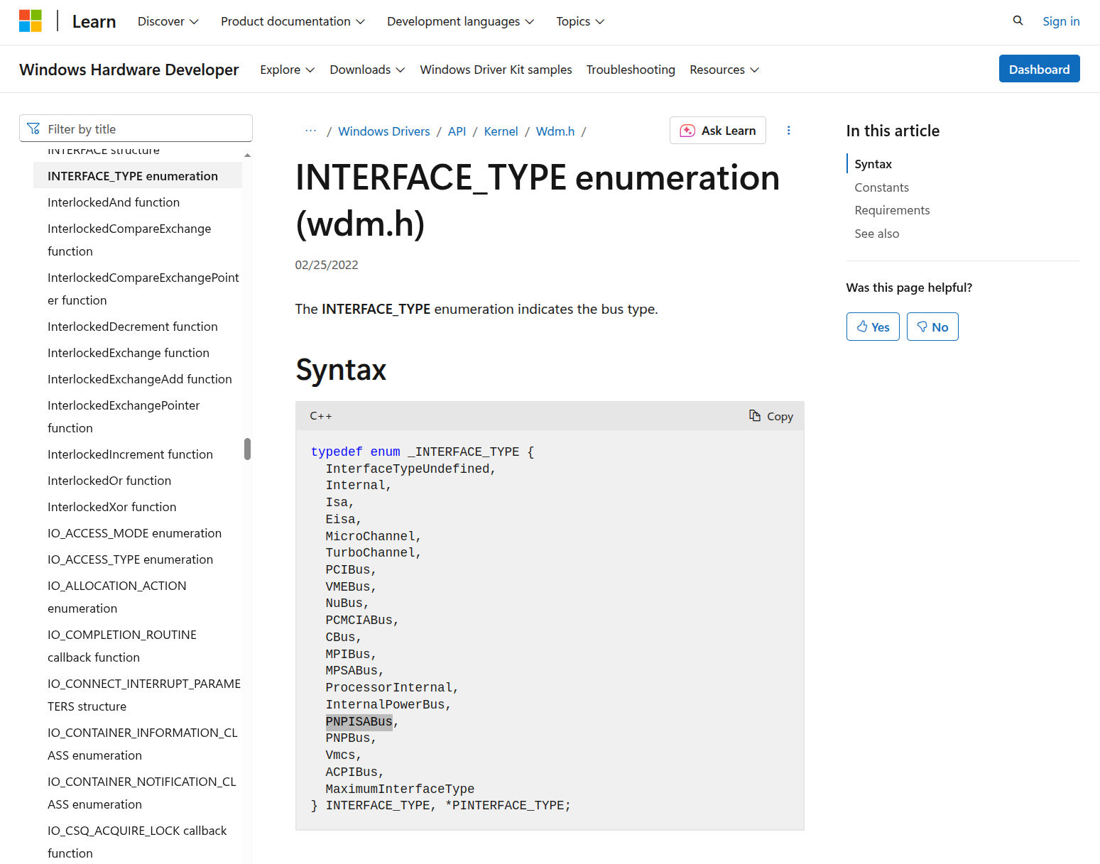 Microsoft API