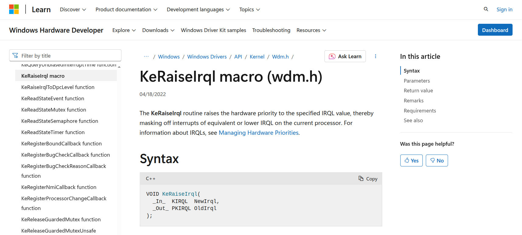 Microsoft API